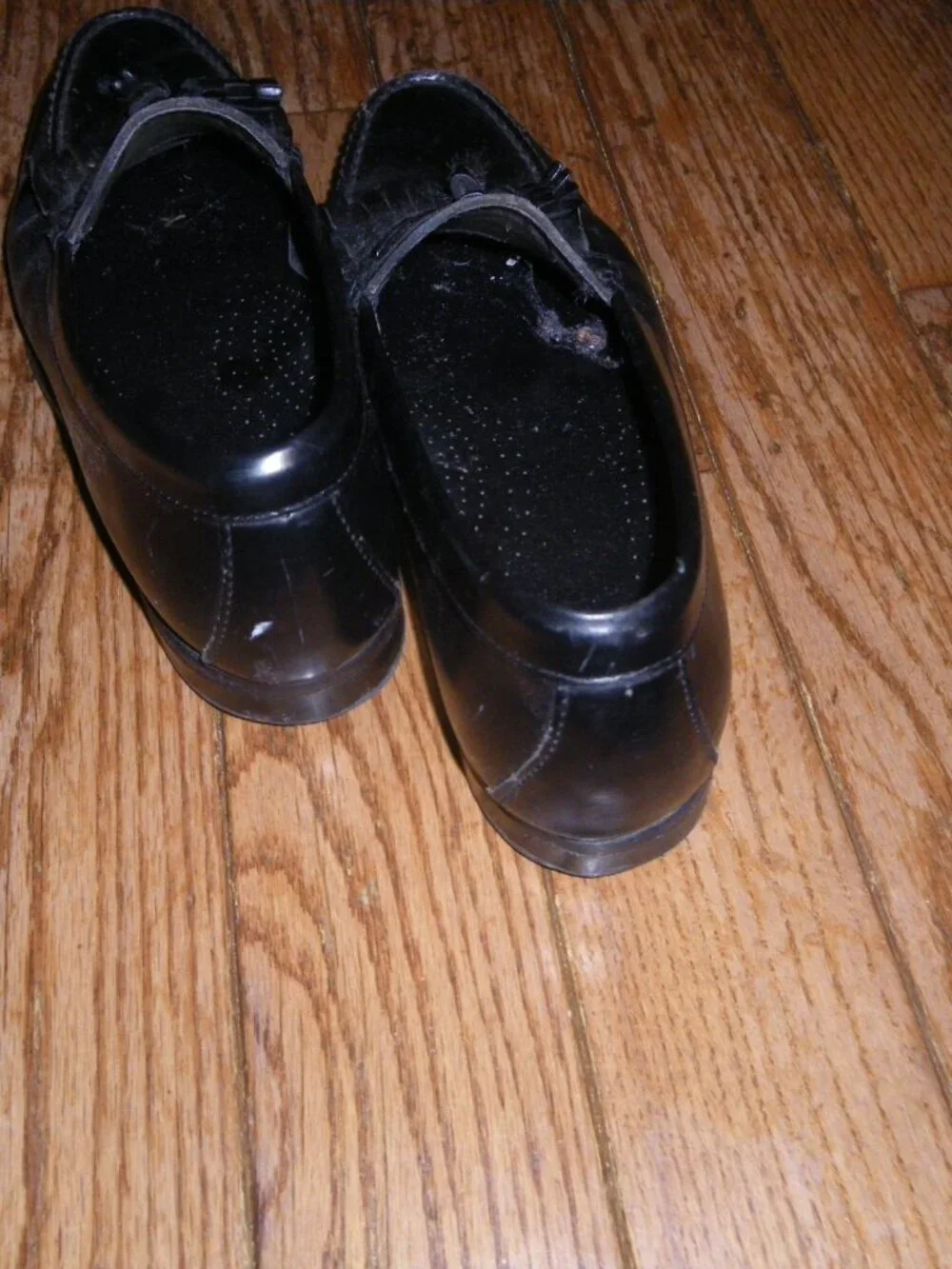 Vintage Men’s Dexter USA Black Slip On Loafers w/ Tassels Dress Shoes